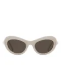 Givenchy Eyewear pearl-embellished geometric sunglasses - Neutrals