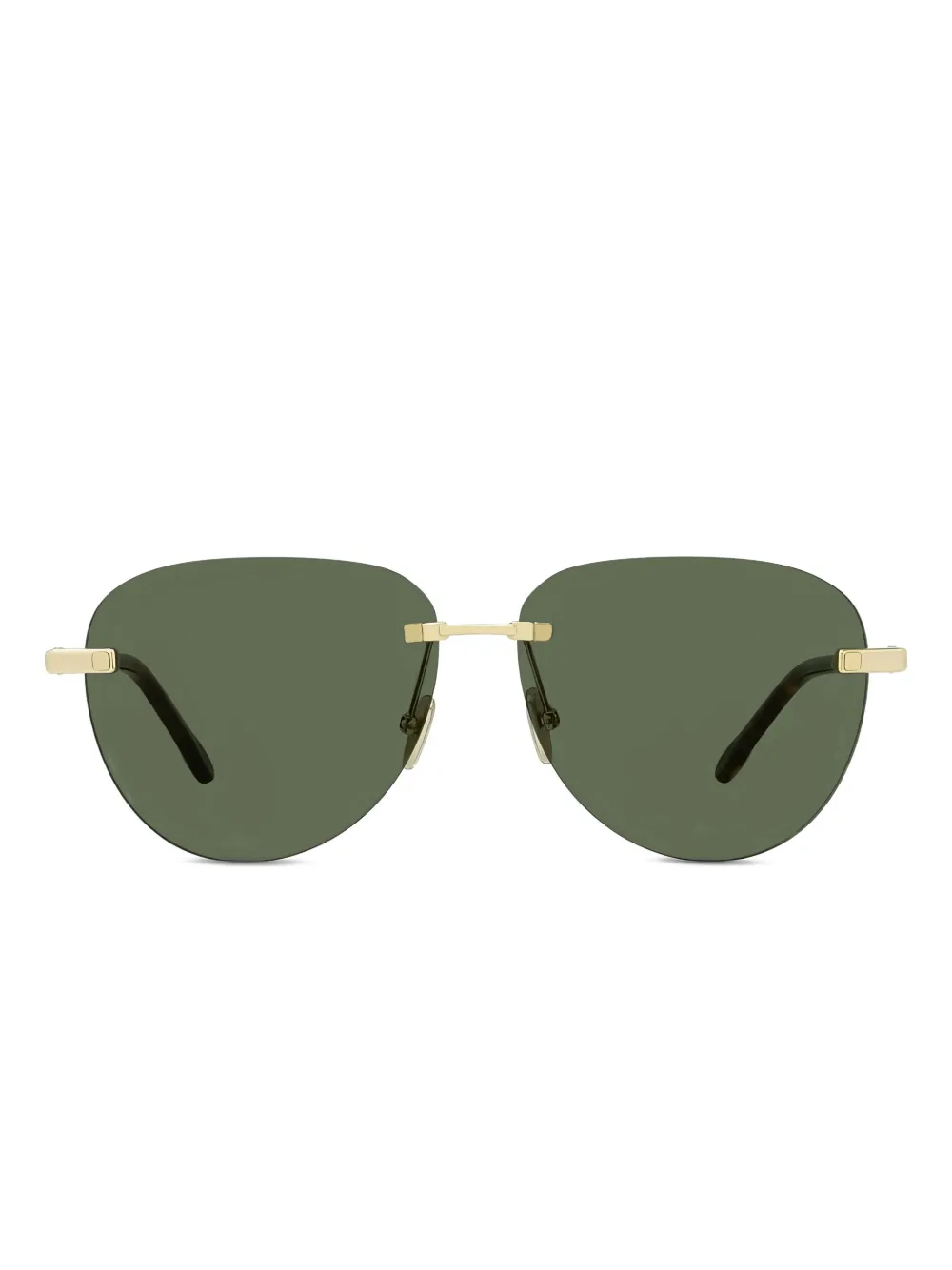 Fred chain-detail rimless sunglasses | Gold | Image 1
