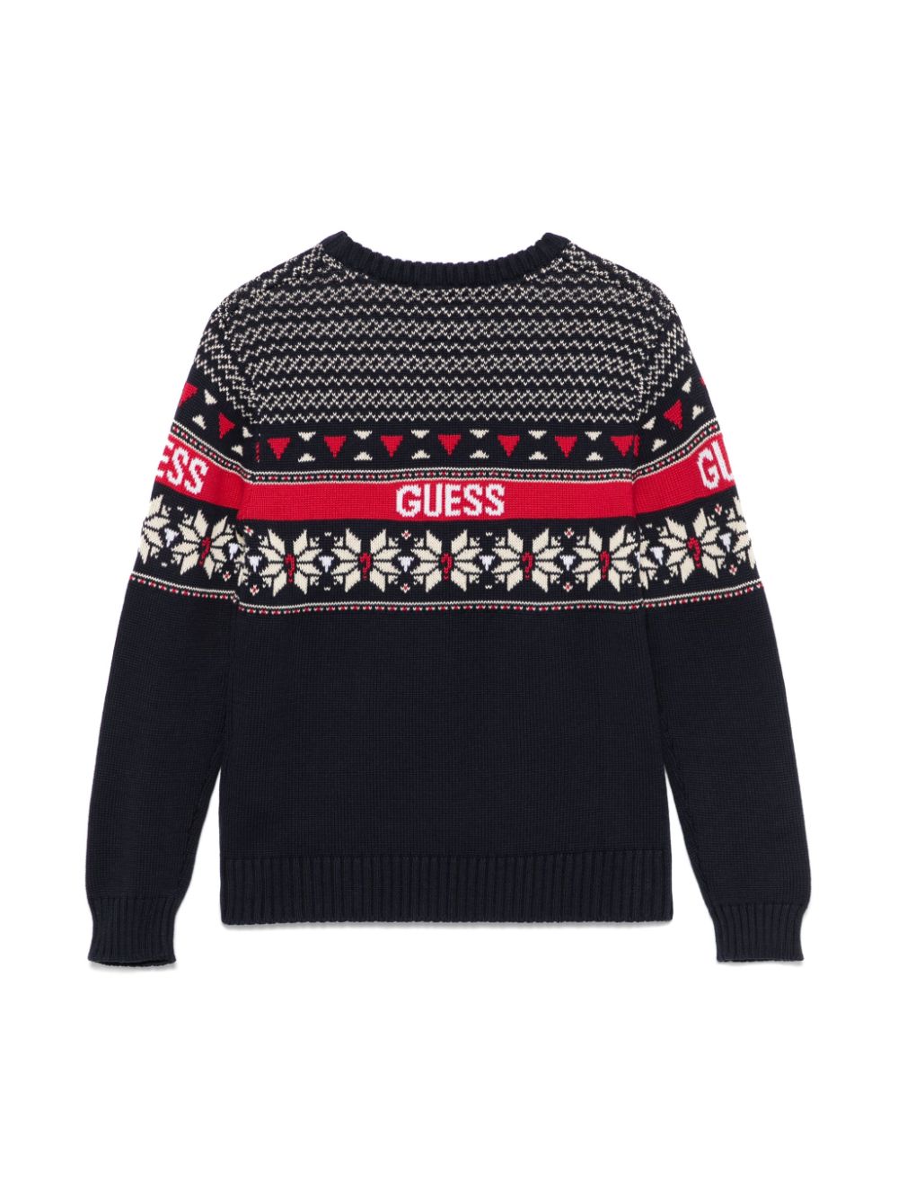 guess kids Trui met selburose patroon - Blauw