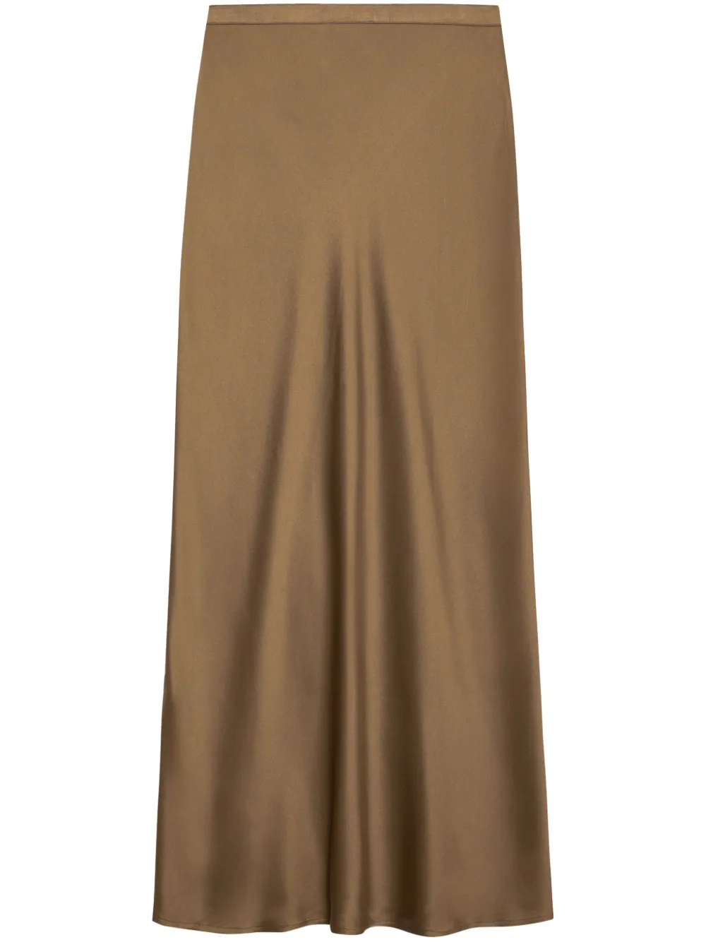 Bar silk midi skirt