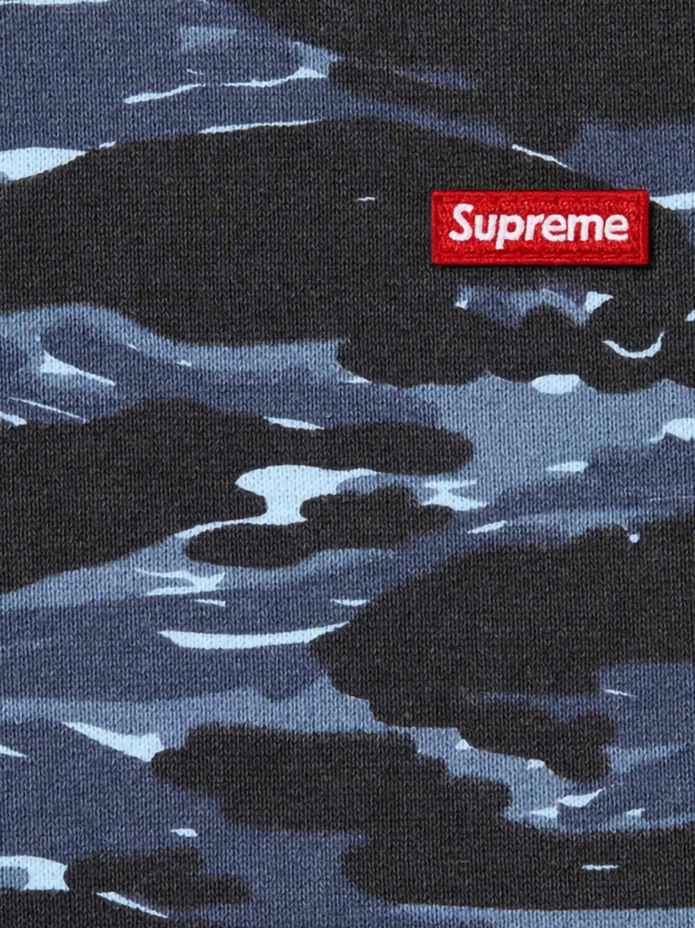 Supreme camouflage-print hoodie - Blue