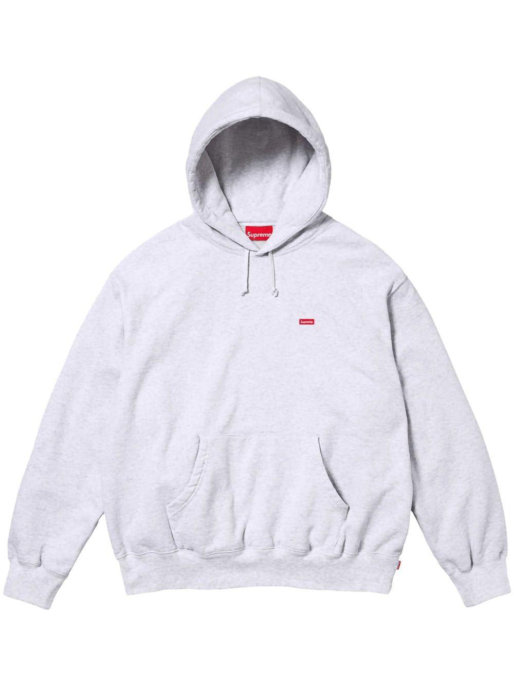 Supreme logo-patch hoodie - Grey