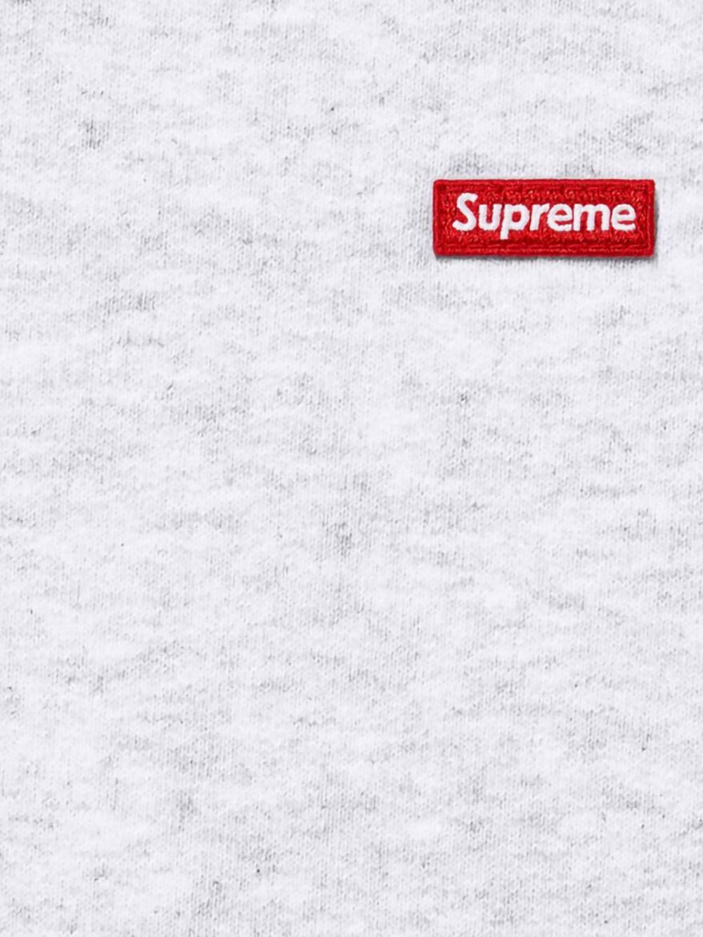 Supreme logo-patch hoodie - Grey