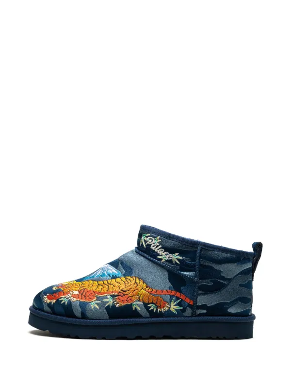 Liyoco 様　UGG ネイビー 花柄 ブーツ 16cm UGG Mini Palace Boots | Blue | FARFETCH