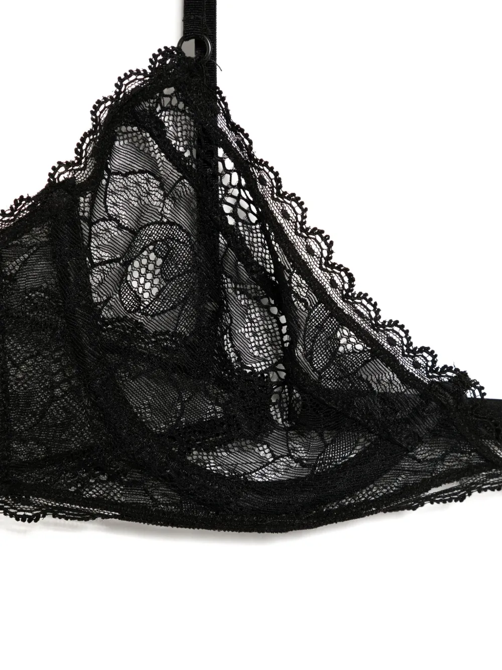 Kiki de Montparnasse Dahlia demi-bh met kant Zwart