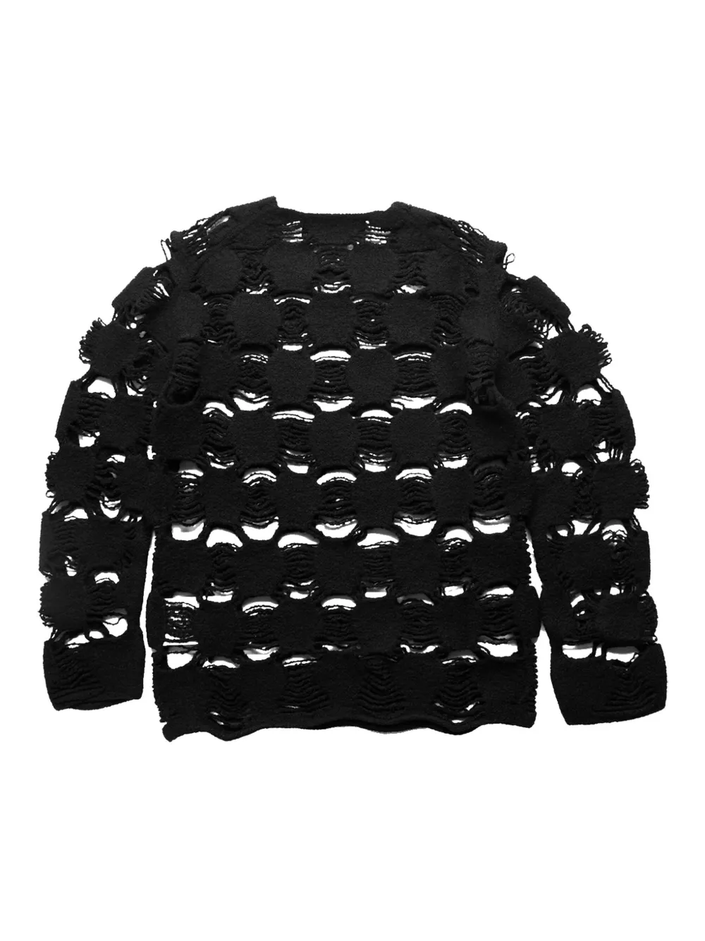 Comme Des Garçons Comme Des Garçons Opengebreide trui - Zwart