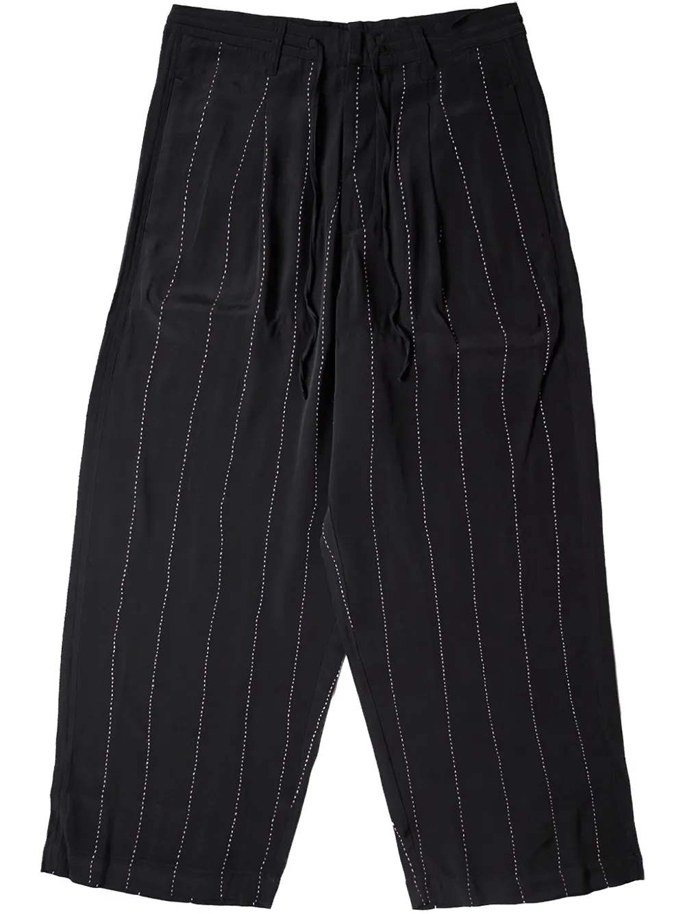 pinstripe "Black" trousers