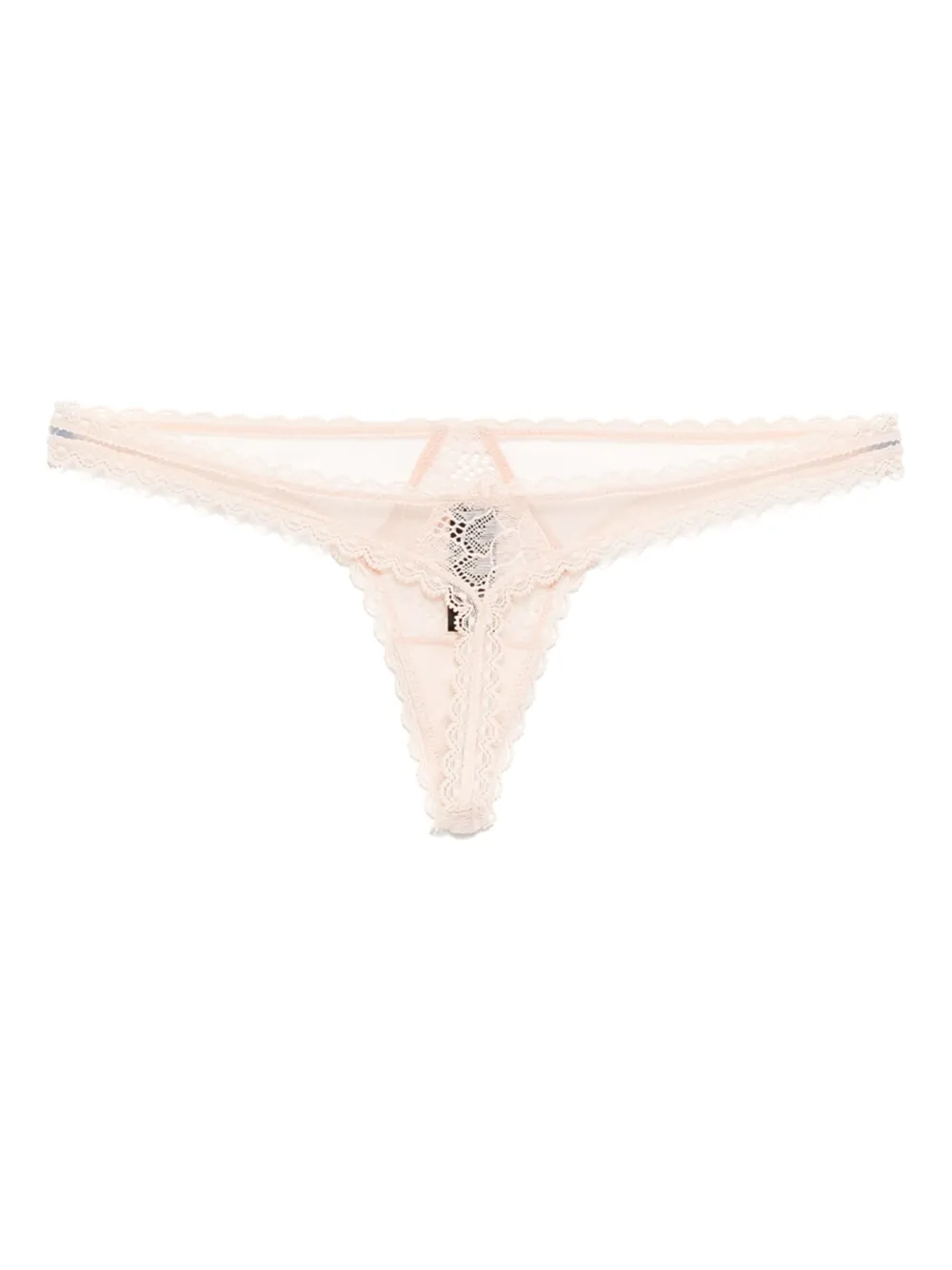 Kiki de Montparnasse Dahlia string met kant Roze