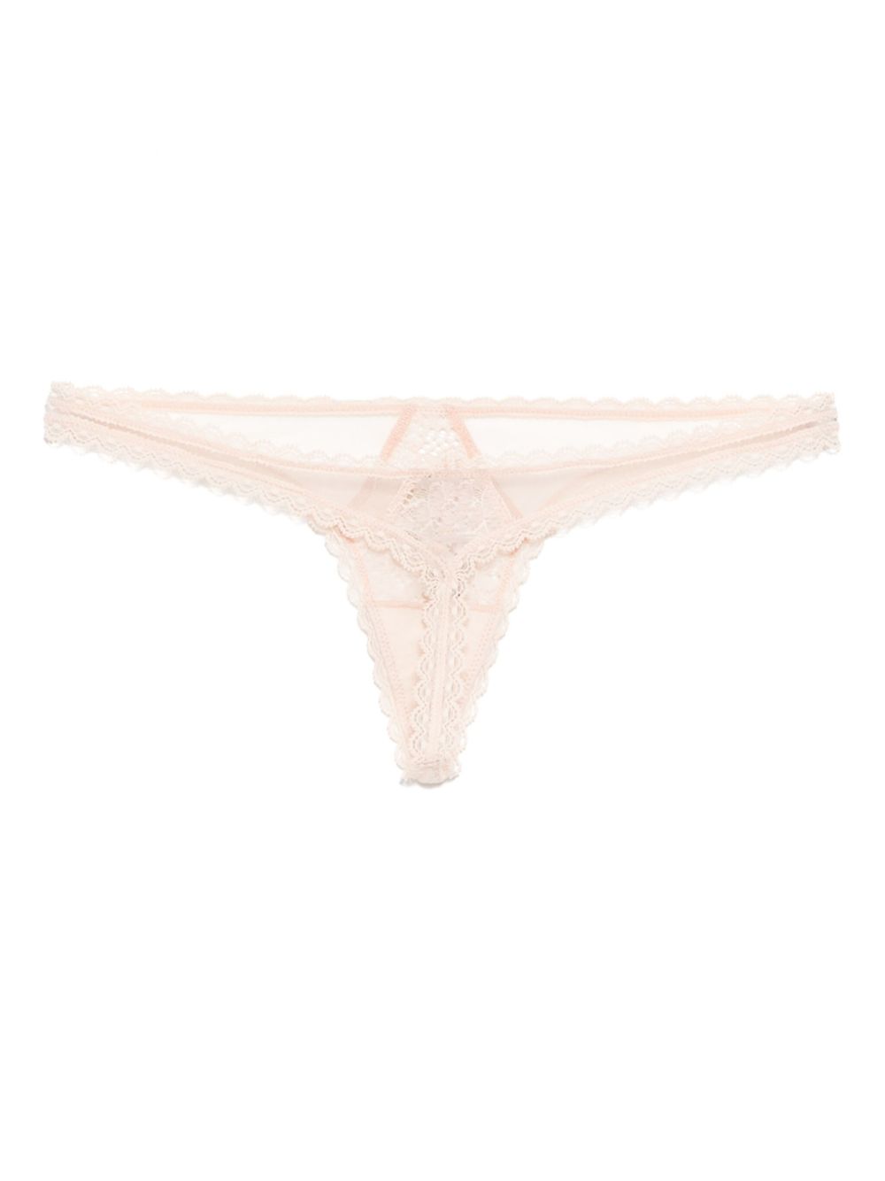 Kiki de Montparnasse lace-detail thong - Roze