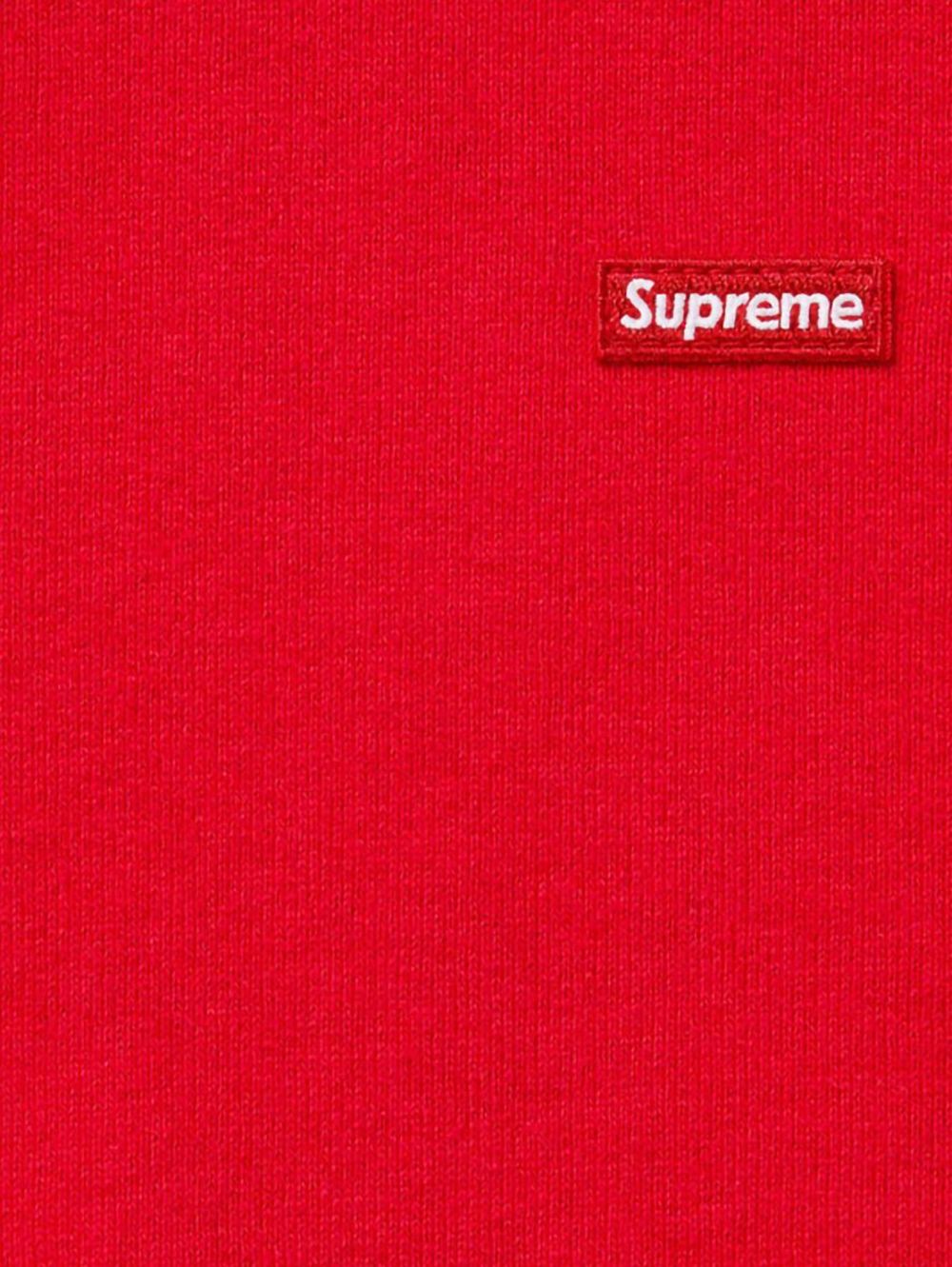 Supreme Hoodie met logopatch - Rood