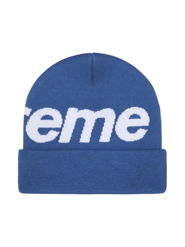 Supreme ロゴ ビーニー | ブルー | FARFETCH JP
