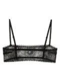 Kiki de Montparnasse Dahlia lace bandeau - Black