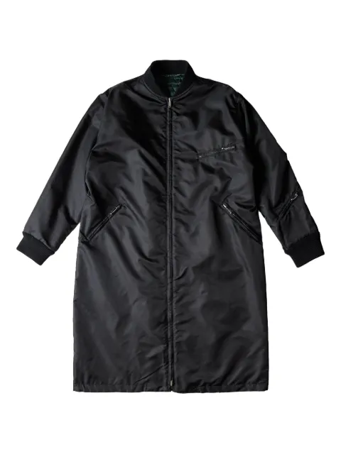 MM6 Maison Margiela bomber long à fermeture zippée