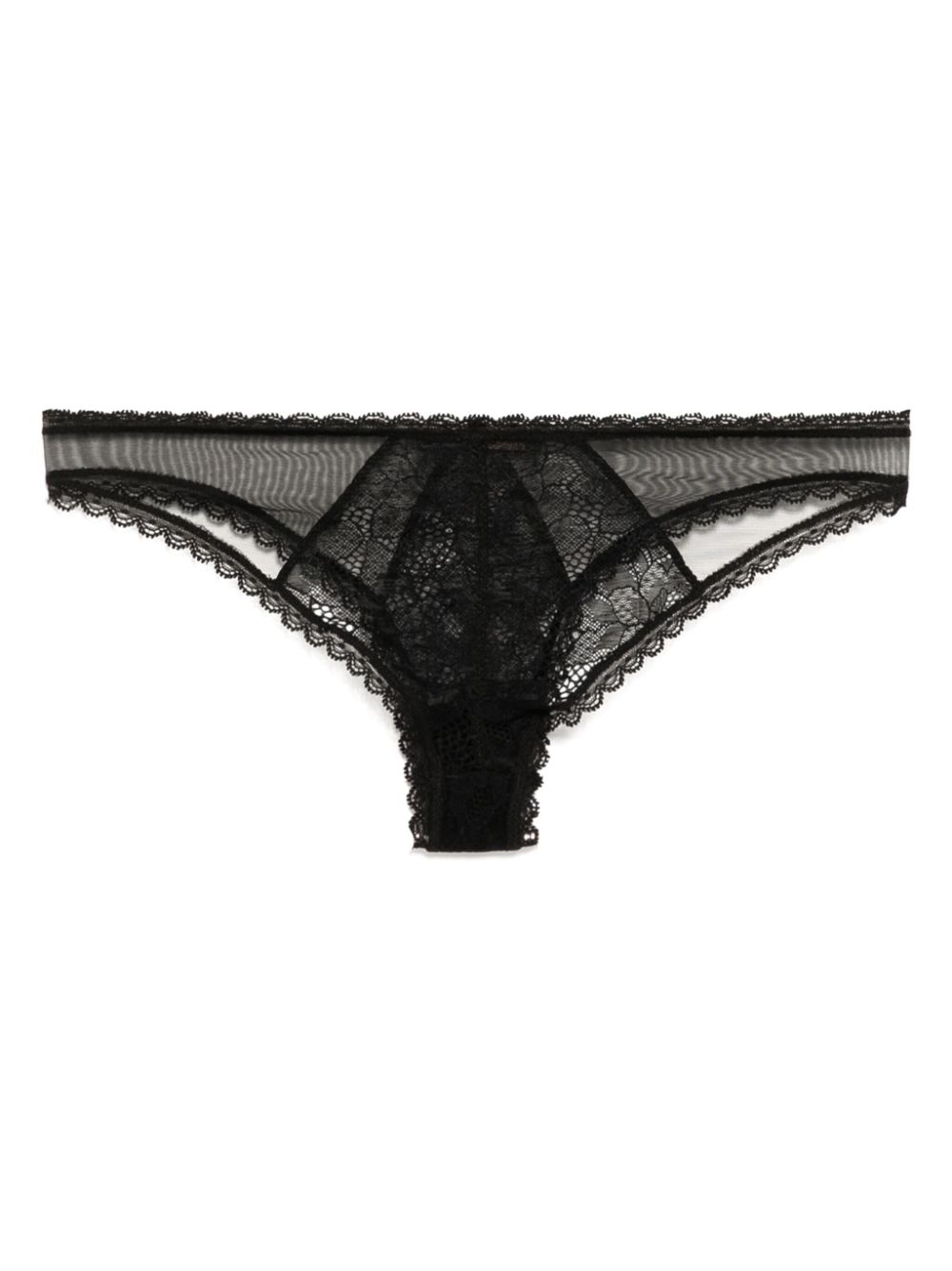 Kiki de Montparnasse lace-detail thong - Zwart