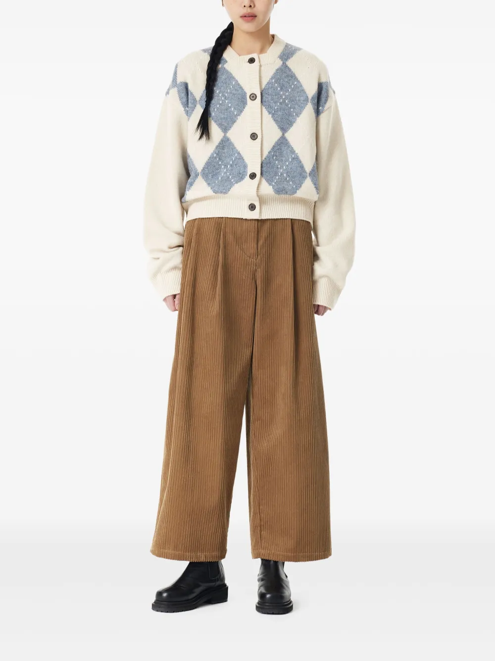 STUDIO TOMBOY argyle-pattern cardigan | Cardigans | Image 2