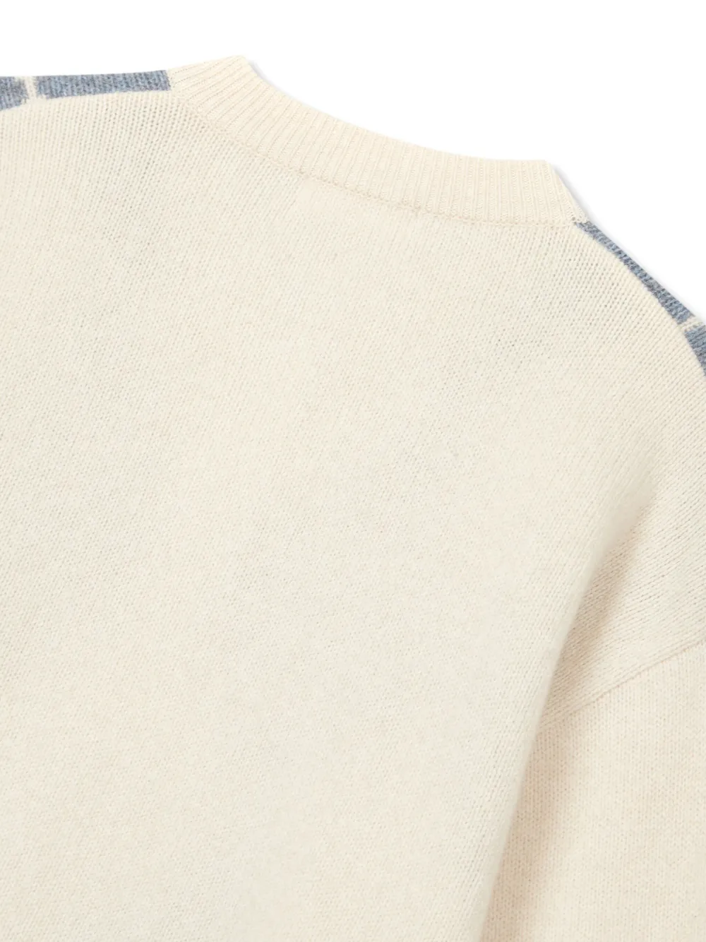 Studio Tomboy Argyle-pattern Cardigan In Neutrals