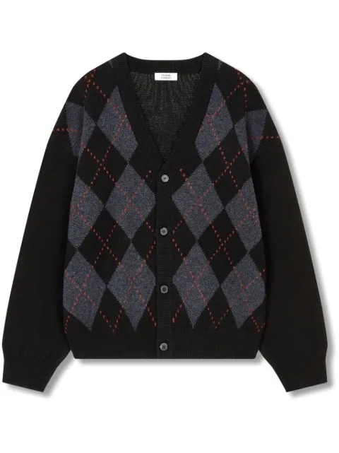 STUDIO TOMBOY argyle-pattern cardigan