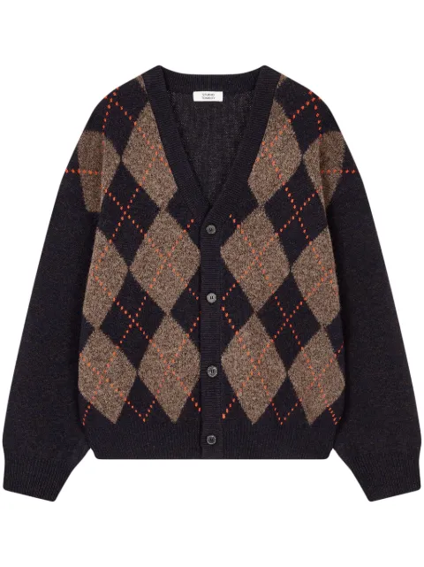 STUDIO TOMBOY argyle-pattern cardigan