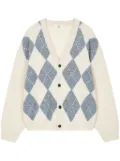 STUDIO TOMBOY argyle-pattern cardigan - Neutrals