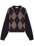 STUDIO TOMBOY argyle-pattern cardigan - Blue