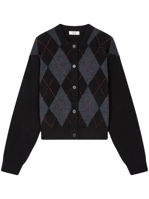 STUDIO TOMBOY argyle-pattern cardigan