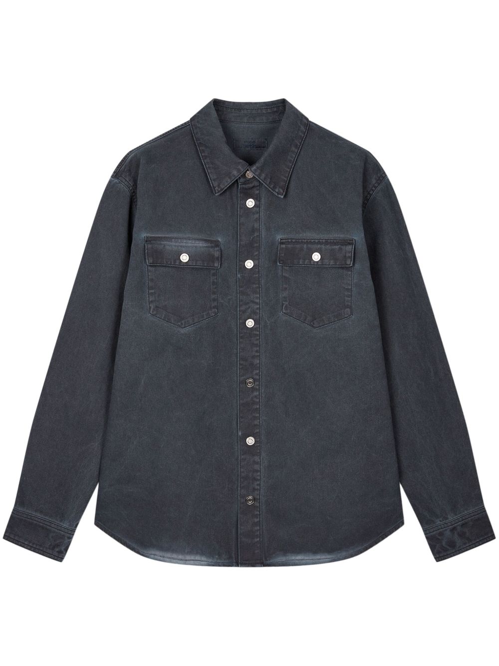 washed-effect denim jacket