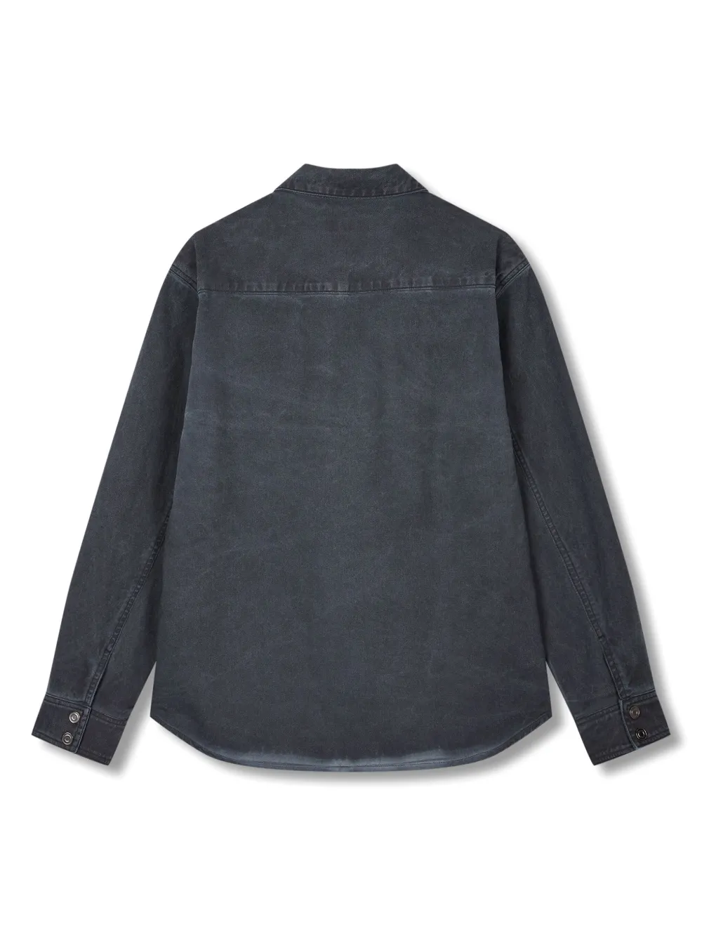 Washed-Effect Denim Jacket