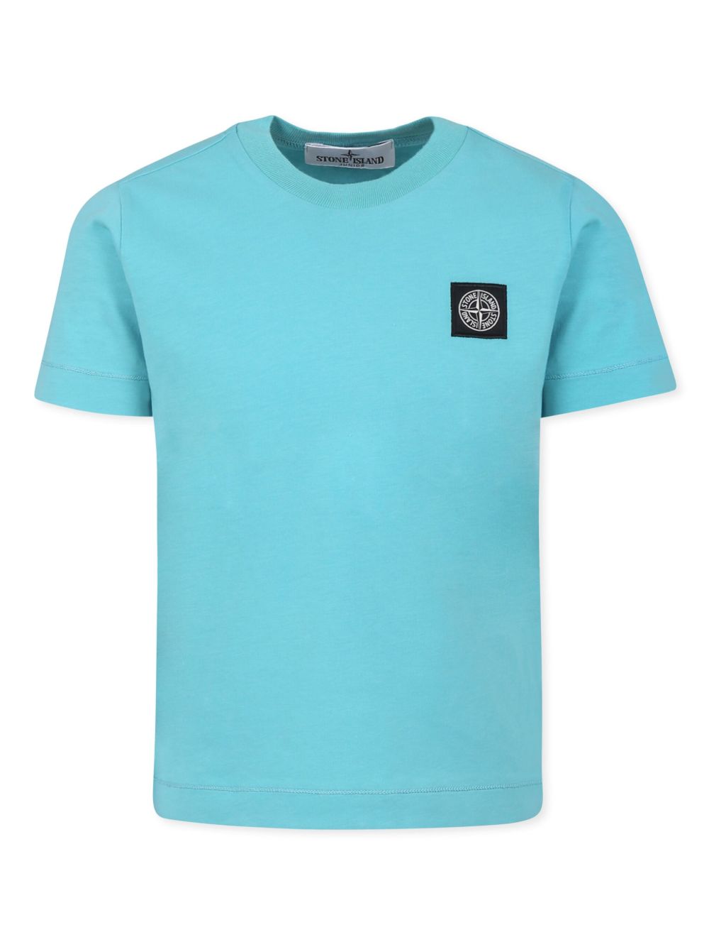 Stone Island Junior T-shirt met Compass-logopatch Blauw