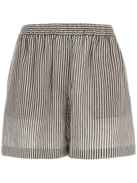 Brunello Cucinelli shorts con motivo de rayas