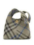 Burberry small Check knitted shoulder bag - Grey