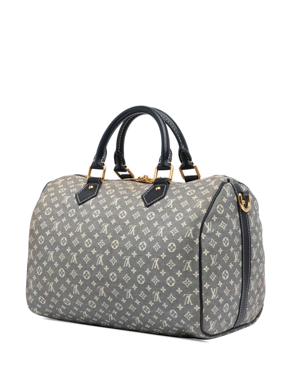 Louis Vuitton Pre-Owned 2011 Monogram Mini Lin Speedy Bandouliere 30 boekentas - Grijs