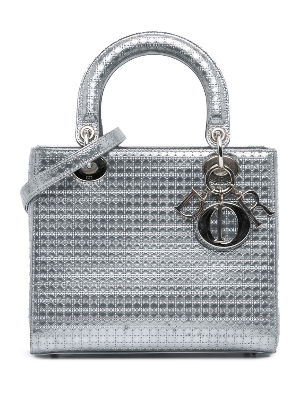 2015 Medium Patent Microcannage Lady Dior satchel