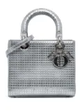 Christian Dior Pre-Owned 2015 Medium Patent Microcannage Lady Dior satchel - Silver