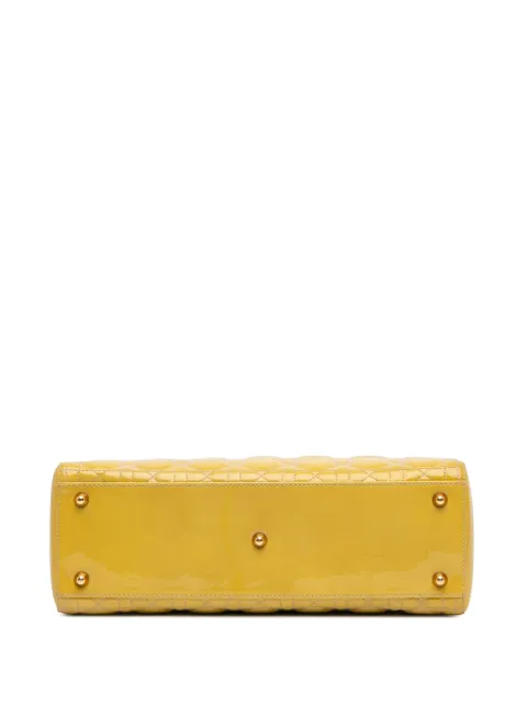 Christian Dior Pre-Owned 2010 Large Patent Cannage Lady Dior satchel H8NBN10AV9L37HMS - 3