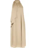 Danamé satin midi dress - Neutrals