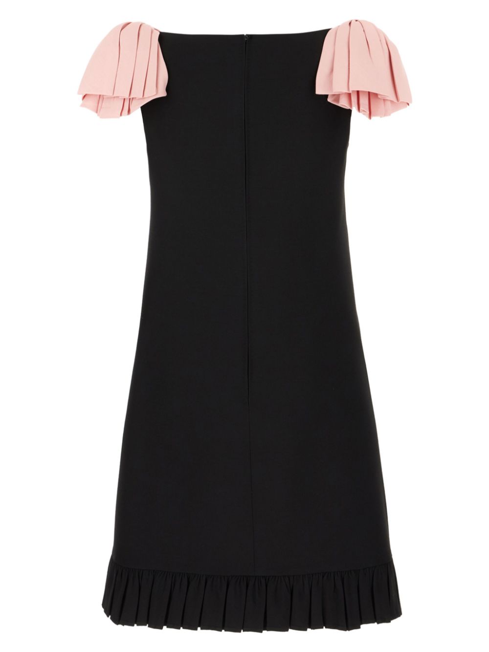 Valentino Garavani crepe mini dress - Zwart