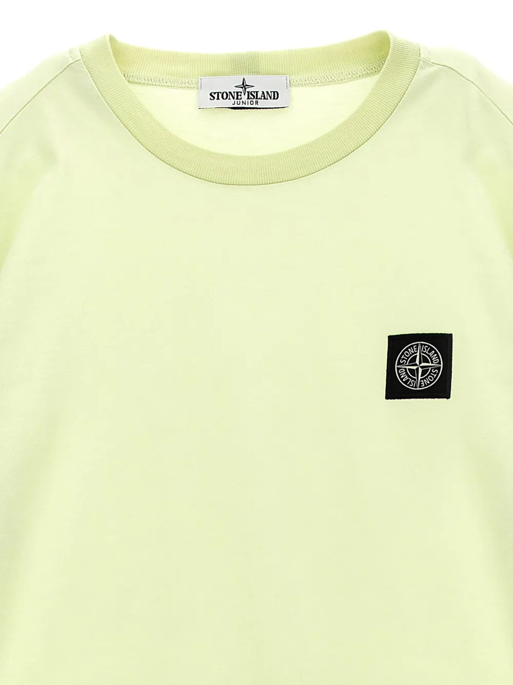 Stone Island Junior T-shirt met logo Groen
