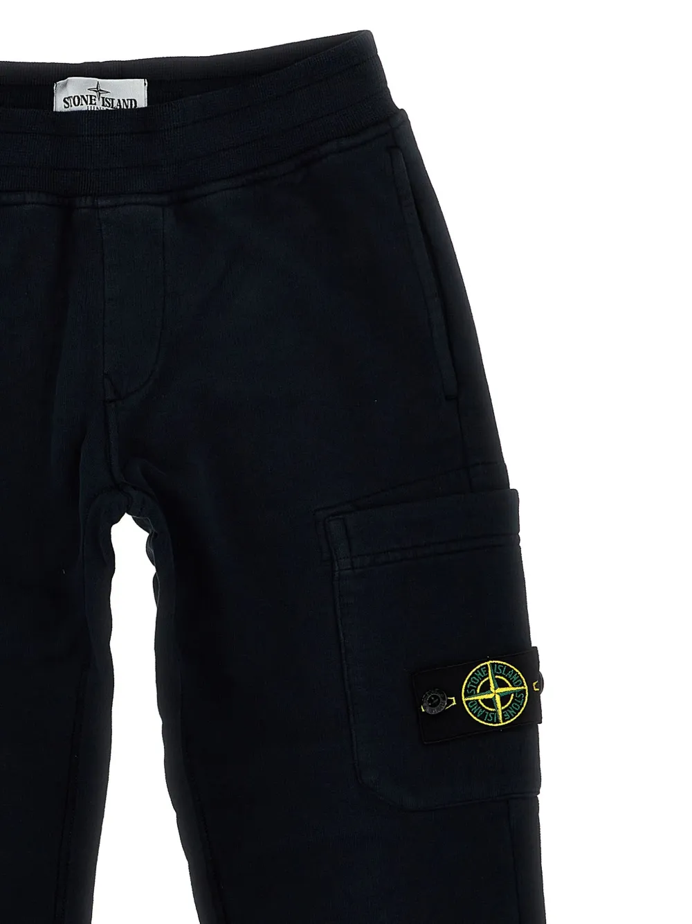 Stone Island Junior Joggingbroek met logopatch Blauw