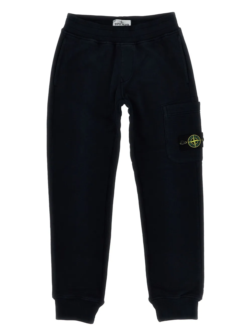 Stone Island Junior Joggingbroek met logopatch Blauw