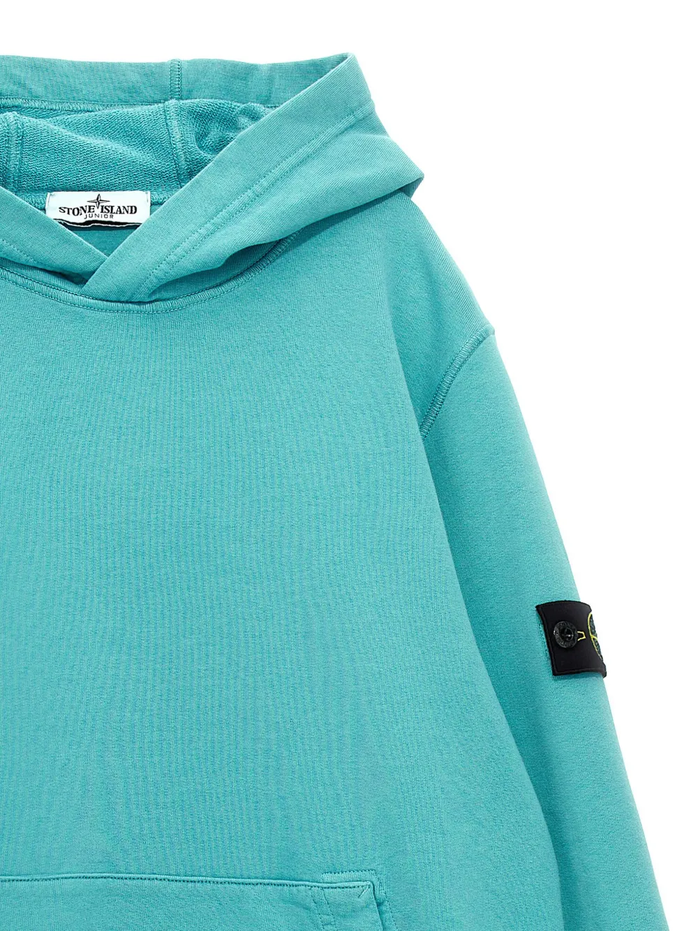 Stone Island Junior Hoodie met Compass-logopatch Blauw