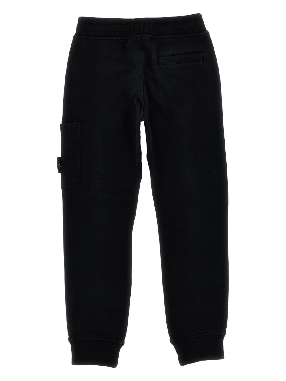 Stone Island Junior Joggingbroek met logopatch - Zwart