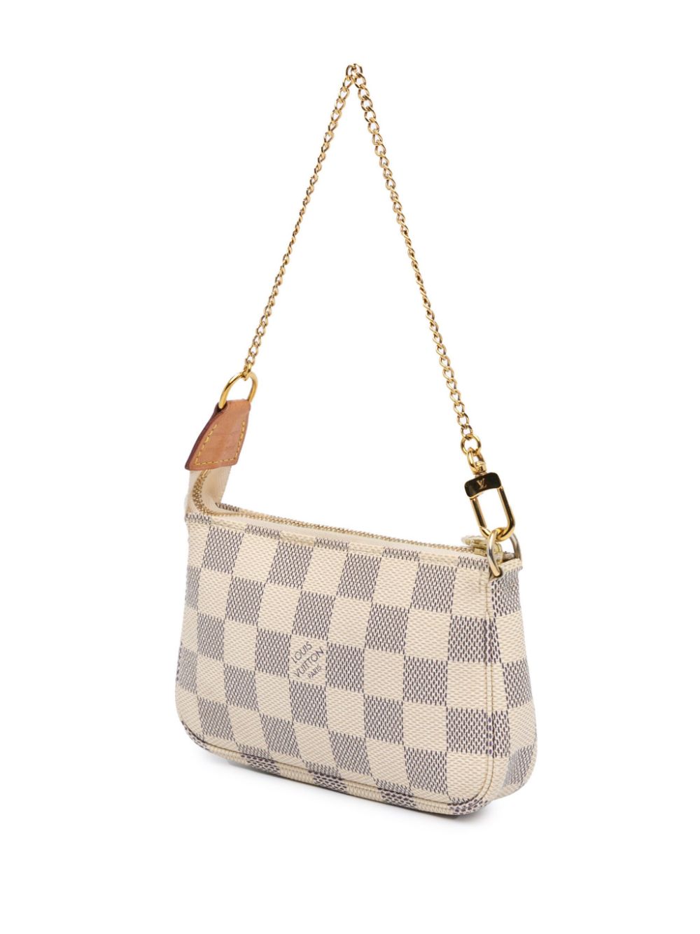 Louis Vuitton Pre-Owned 2020 Damier Azur Mini Pochette Accessoires handtas - Wit