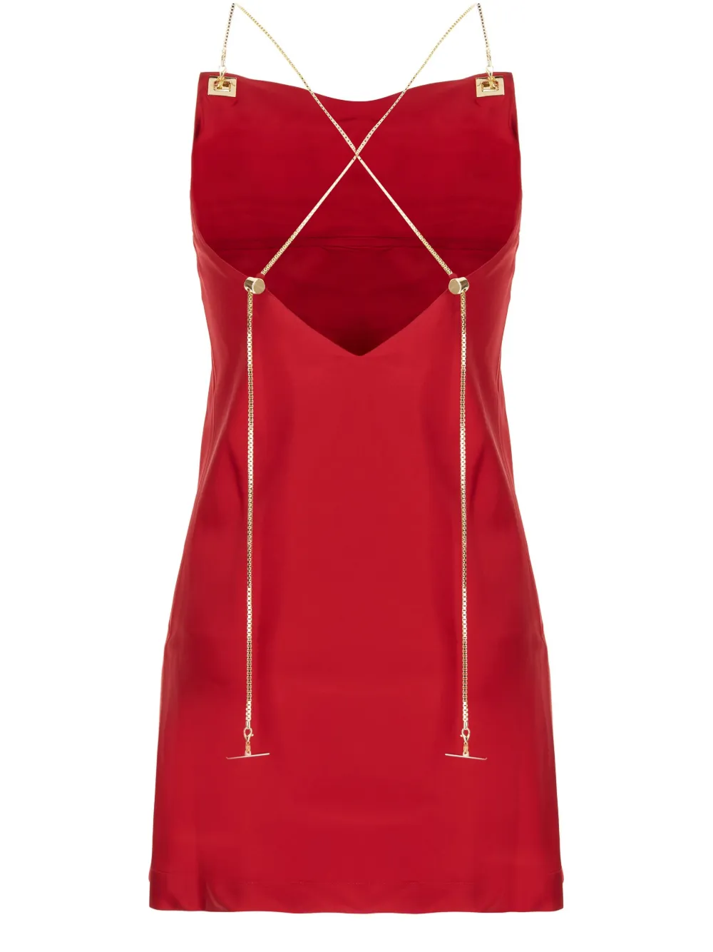 Danamé satin mini dress - Rood