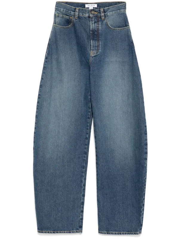 ALAIA アライア デニム Cropped barrel-leg jeans996488 27589273_57401307_600.jpg