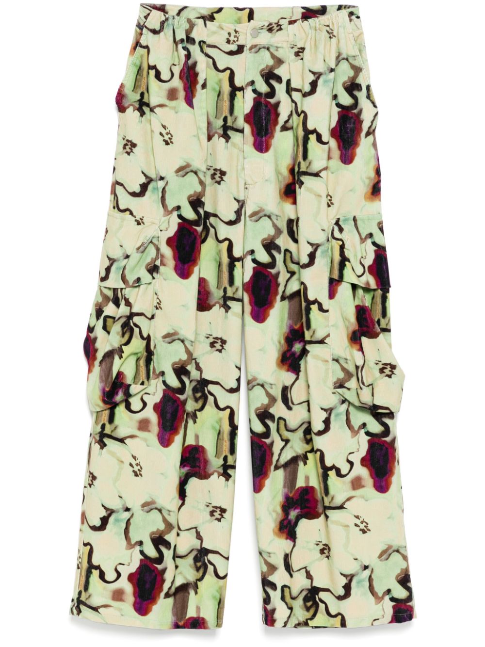 Watercolor Floral cargo pant