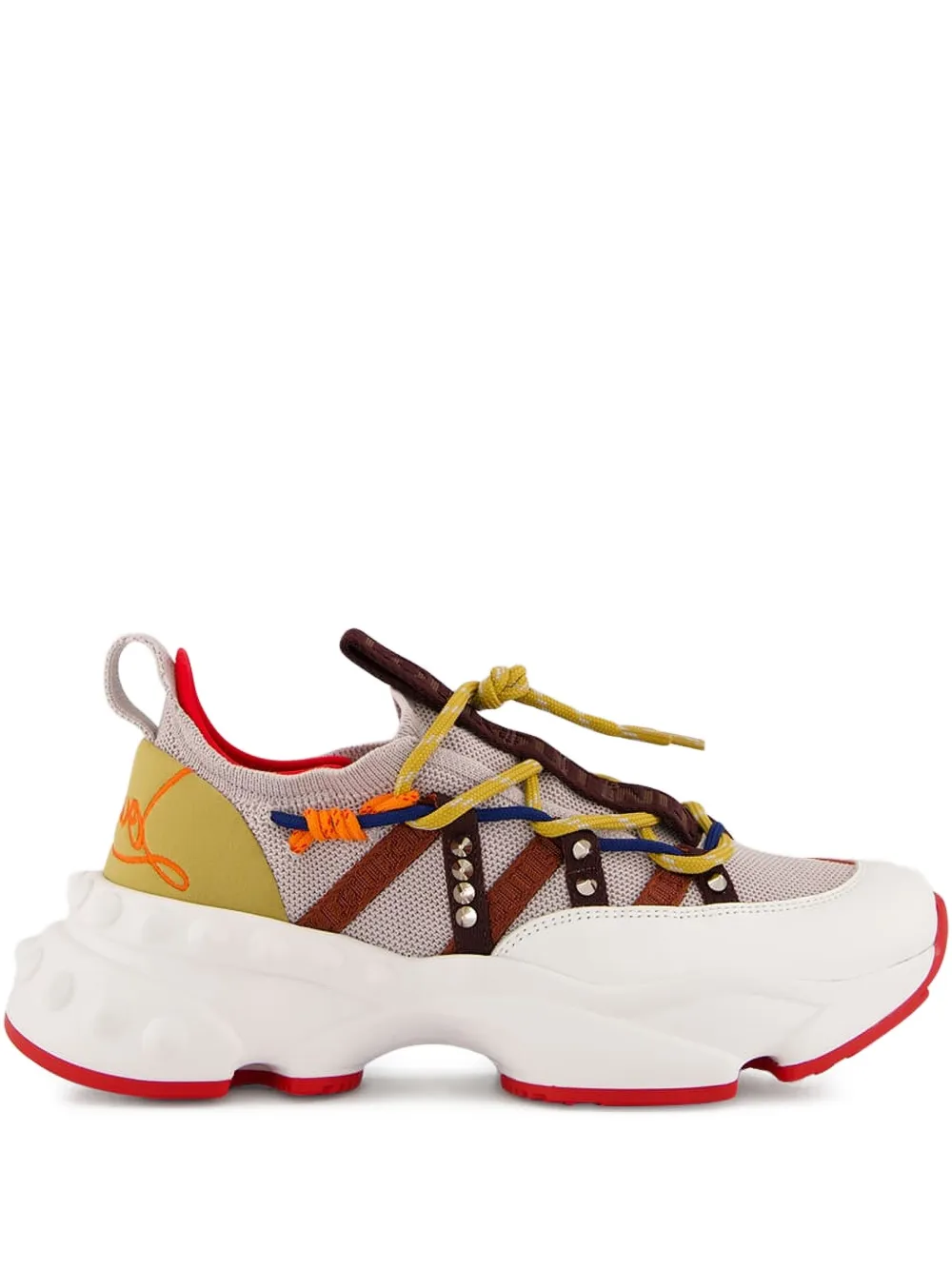 Christian Louboutin baskets Trailrun à semelle épaisse | tons neutres | Image 1