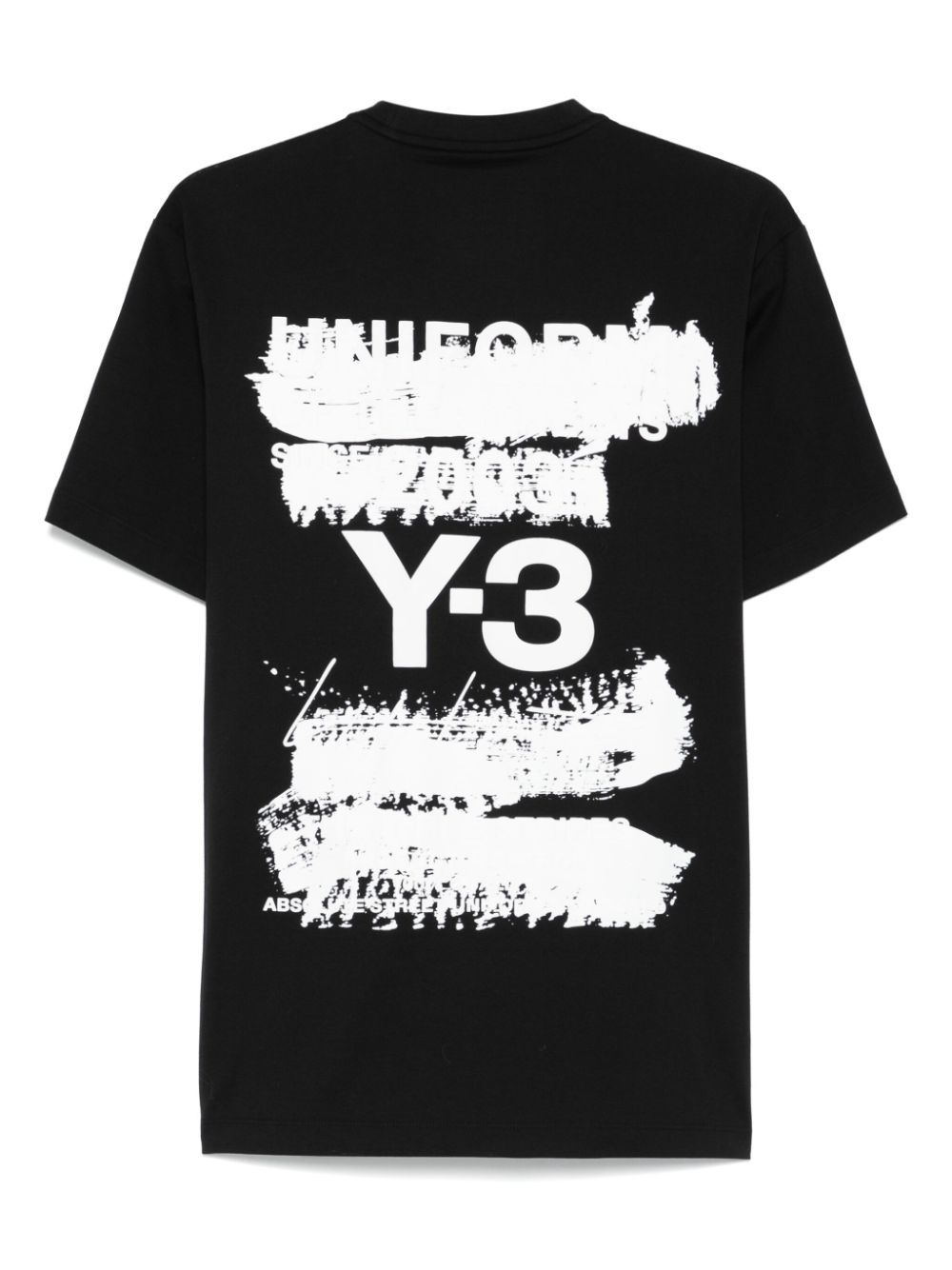 Y-3 T-shirt met print - Zwart