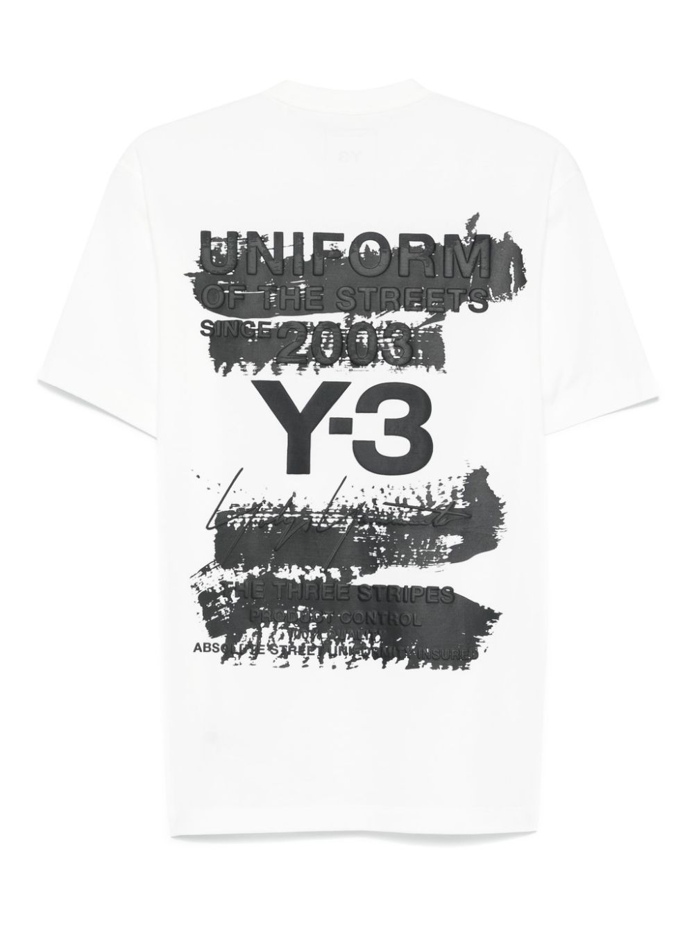 Y-3 T-shirt met grafische print - Wit