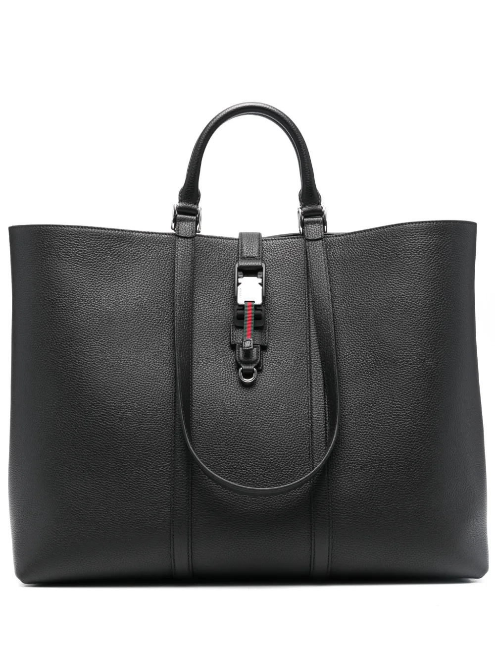 Gucci Grote shopper met Web afwerking Zwart