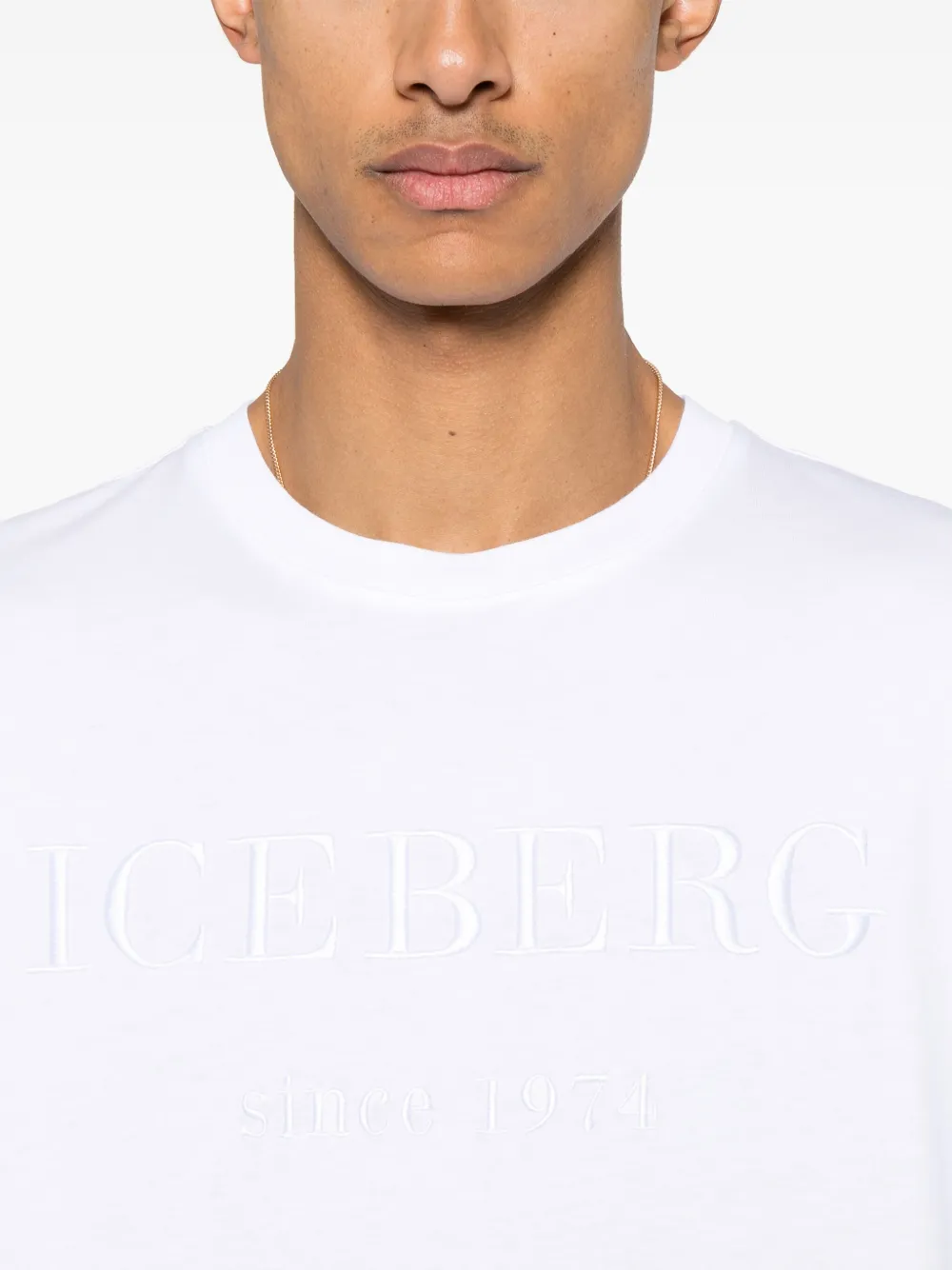 Iceberg T-shirt met geborduurd logo Wit